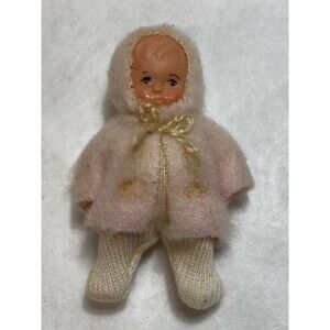 Antique Doll German Democratic Republic 3" Miniature Rubber